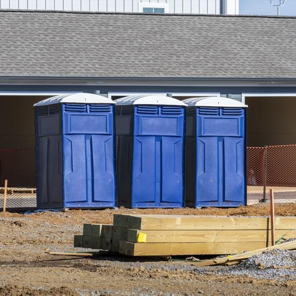 Heavy-duty construction site porta potty in Elgin, Illinois